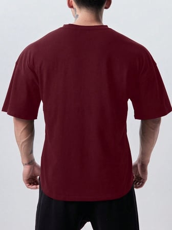 Genius Erkek Spor Tişört Oversize Fitness & Gym Antrenman Tişörtü