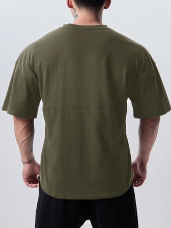 Genius Erkek Spor Tişört Oversize Fitness & Gym Antrenman Tişörtü