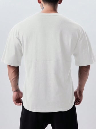 Genius Erkek Spor Tişört Oversize Fitness & Gym Antrenman Tişörtü