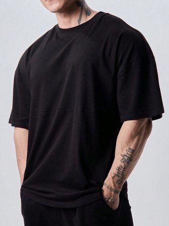 Genius Erkek Spor Tişört Oversize Fitness & Gym Antrenman Tişörtü