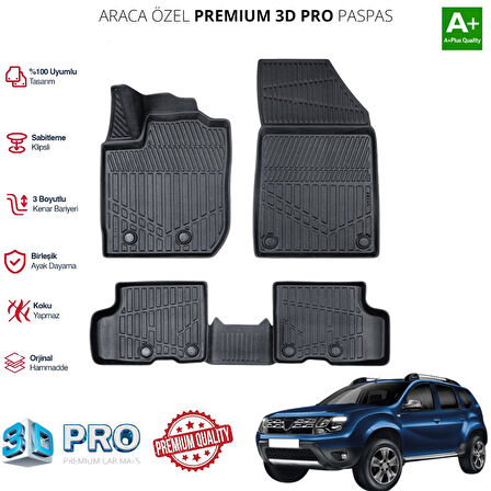 DUSTER ARACA ÖZEL 3D PASPAS 2018 2019 2020 2021 2022