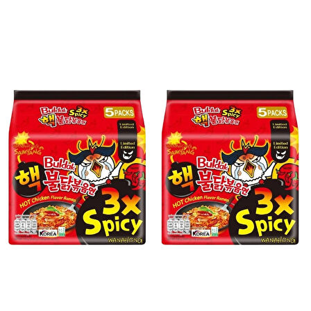 Samyang Buldak 3X Acılı Tavuk Aromalı Ramen (10x140g)