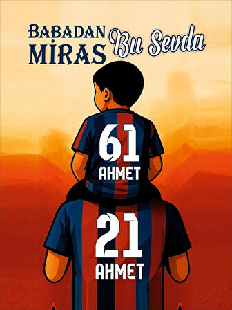“Babadan Miras Bu Sevda" Kanvas Tablo | 50x70 cm