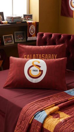 Taç Lisanslı Galatasaray Taraftar Yastık Kılıfı (Tekli)