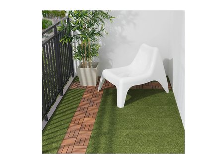 IKEA RUNNEN yer döşemesi, suni çim, 0,81 m², 9 adet 