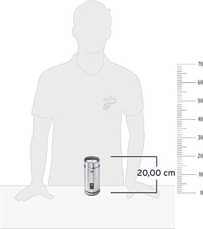 Tchibo Çelik Süt Köpürtücü
