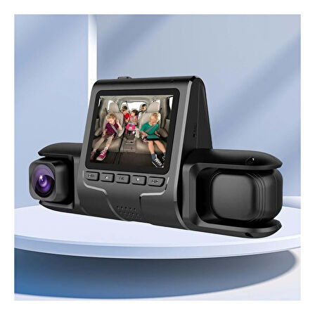 360° Kapsama Sunan GLRTECH Araç Kamerası – 3 Lensli, Full HD, Park Monitörü, Gece Görüş, Hareket Sensörü
