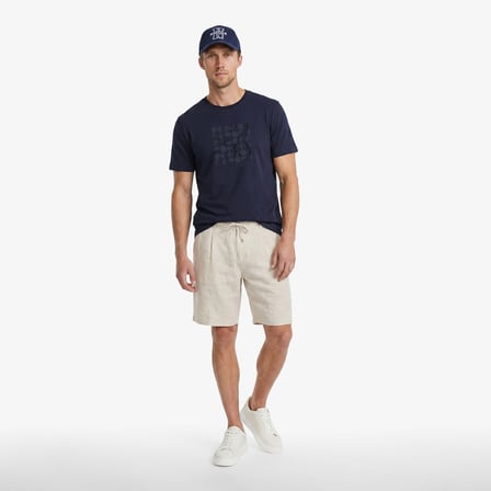Nautica Erkek Lacivert Regular Fit Baskılı T-Shirt