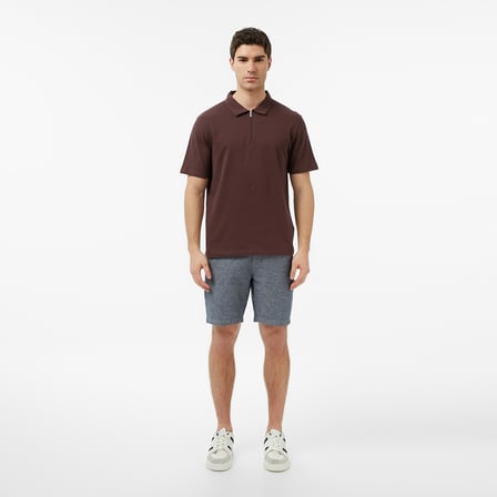 Nautica Erkek Kahverengi Regular Fit Polo Yaka T-Shirt