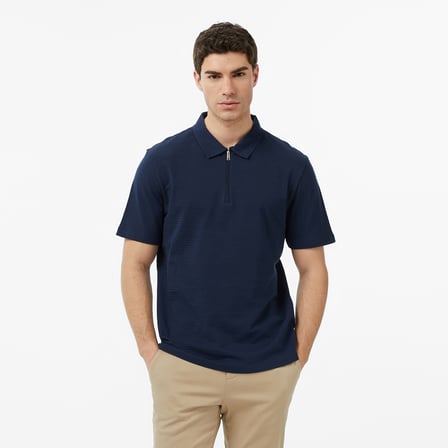 Nautica Erkek Lacivert Regular Fit Polo Yaka T-Shirt