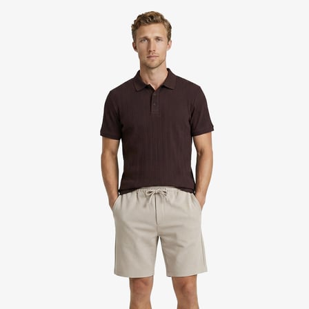 Nautica Erkek Kahverengi Regular Fit Polo Yaka T-Shirt