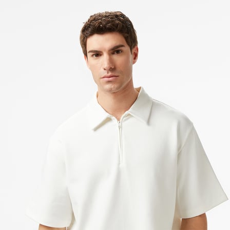 Nautica Erkek Ekru Regular Fit Polo Yaka T-Shirt
