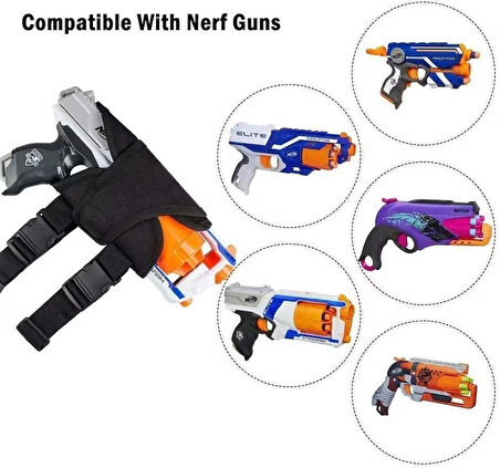 Çocuklar Taktik Bel Çantası ve Dart Bileklik Kiti Nerf Guns N-strike Elite Serisi Blaster için Bacak Çantası Saklama Bel Çantası
