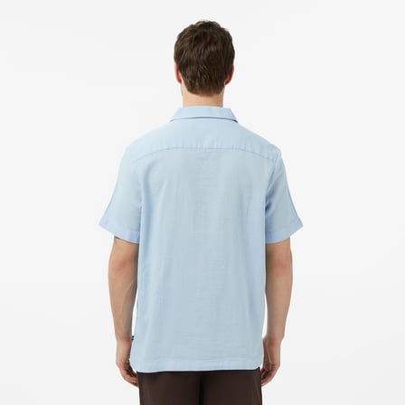 Nautica Erkek Mavi Regular Fit Kısa Kollu Gömlek