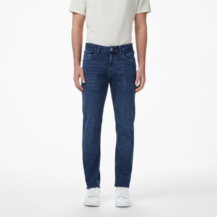 Nautica Erkek Mavi Slim Fit Denim Pantolon