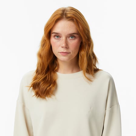Nautica Kadın Bej Regular Fit Sweatshirt