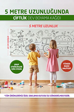 Çiftlik Hayatı Boyama Kağıdı