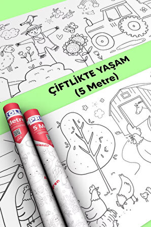 Çiftlik Hayatı Boyama Kağıdı