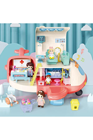 Vardem Sesli Aksesuarlı Hastane Uçak Oyun Seti