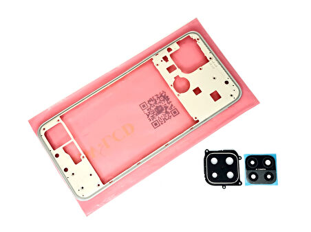 Oppo A15 A15S Uyumlu FULL KASA Arka Kapak Batarya Kapağı - BEYAZ