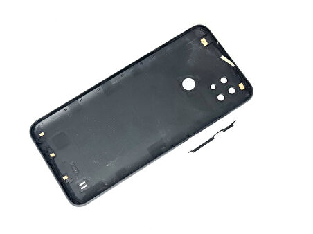 Oppo Realme C21 Uyumlu FULL KASA Arka Kapak Batarya Kapağı - SİYAH