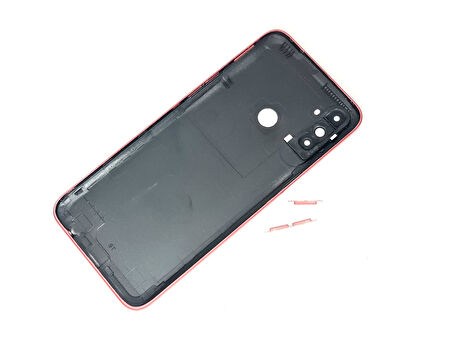 Oppo Realme C3 Uyumlu FULL KASA Arka Kapak Batarya Kapağı - KIRMIZI