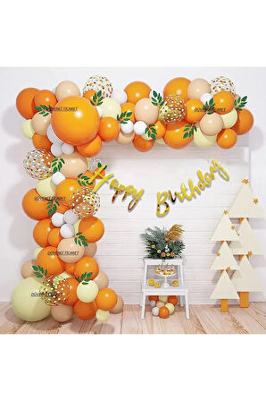 KARIŞIK RENKLİ LÜKS DOĞUM GÜNÜ BALON ZİNCİR SET