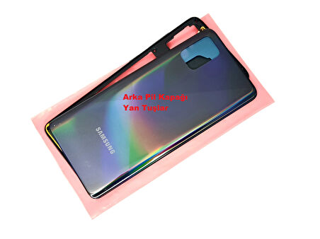 Tkgz Samsung Galaxy A51 (SM-A515) KASA Arka Pil Batarya Kapağı SİYAH