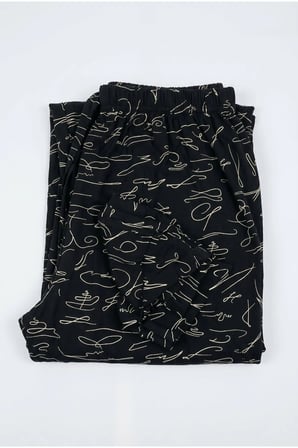 Kadın Viskon Pamuklu Pijama Altı Soft Örme Mevsimlik Ev Pantolonu