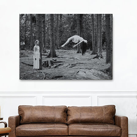 Yerden Yükselen Büyücü Kadın Tablosu-6575