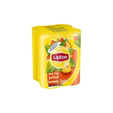 Lipton Ice Tea Şeftali Aromalı 4 x 250 ml ( 3 adet)