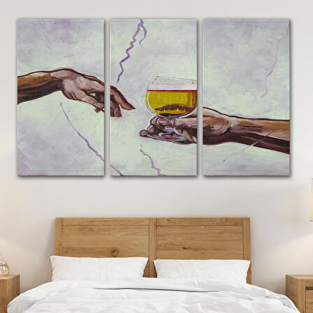 Tanrının Ademe Bira İkramı Tablosu-6576