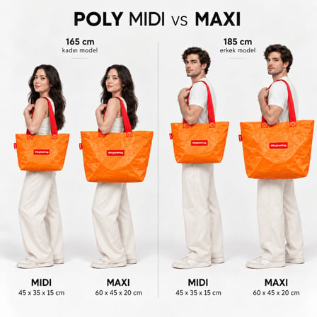 Baghashtag Poly Midi Turuncu
