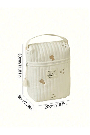 YAPRAK DESENLİ ORGANIZER BEBEK ÇANTASI