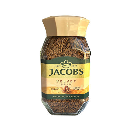 Jacobs Velvet Gold 100 gr Çözünebilir Kahve x 6 Adet