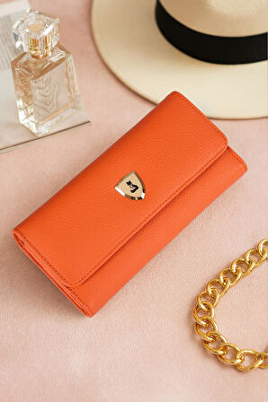 FOXER Alya Hakiki Deri Gold Detaylı Kadın Kartlık ve Cüzdan 