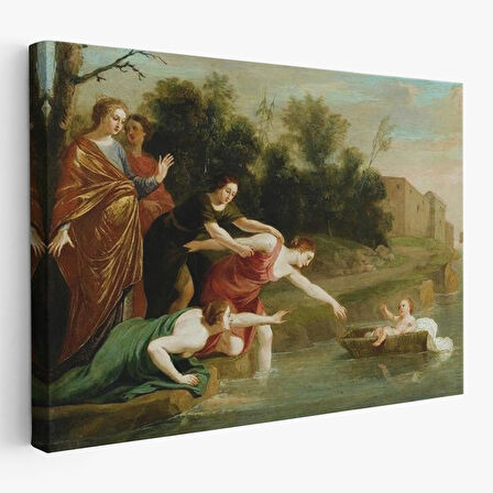 Jacques Stella - Musa'nın Bulunuşu Tablosu - The Finding of Moses-6579