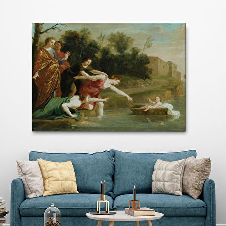 Jacques Stella - Musa'nın Bulunuşu Tablosu - The Finding of Moses-6579