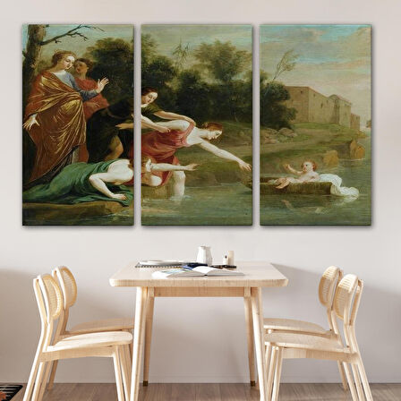 Jacques Stella - Musa'nın Bulunuşu Tablosu - The Finding of Moses-6579