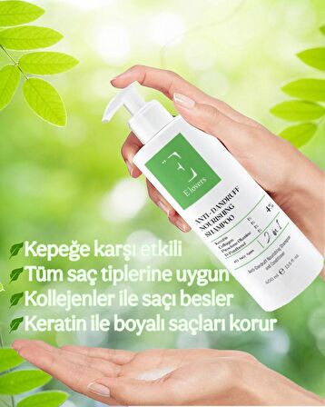 E'LOVERS KEPEĞE KARŞI ETKİLİ BESLEYİCİ ŞAMPUAN VE SAÇ BAKIM KREMİ 400 ML