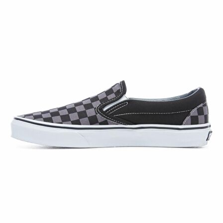 SİYAH Erkek Keten Ayakkabı VN000EYEBPJ1 VANS Classic Slip-On (Checkerboard) black/pewter