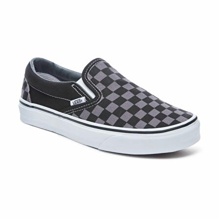 SİYAH Erkek Keten Ayakkabı VN000EYEBPJ1 VANS Classic Slip-On (Checkerboard) black/pewter