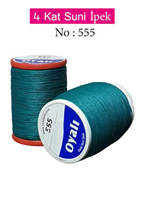 Oyalı 4 Kat Suni İpek İplik İğne Oyası Boncuk İpi Tığ Oyası No:555