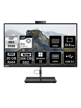 LENOVO THİNKCENTRE NEO 30A İ5 1235U 20GB RAM 256GB SSD 21.5" FHD W11P ALL IN ONE PC 12B3003XTX 