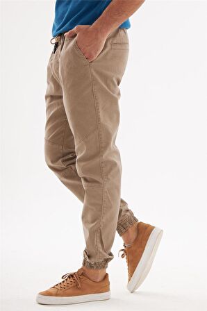 Erkek Camel Jogger Pantolon