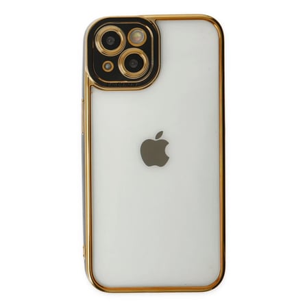 Apple iPhone 14 Plus Kılıf Liva Lens Silikon - Siyah