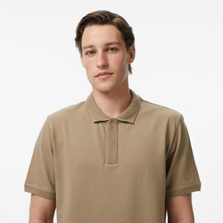Nautica Erkek Bej Regular Fit Polo Yaka T-Shirt