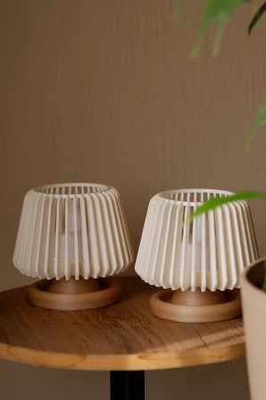 Dekoratif Led Tealight Mumluk | Masaüstü Aydınlatma | 2'Li Set
