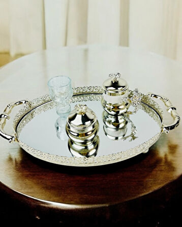 Whisper Metal Gümüş Söz Tepsisi 