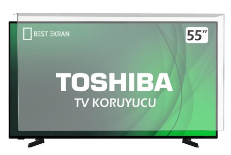 Toshiba 55QA2363DT Tv Ekran Koruyucu - Toshiba 55" inç 139 cm QLED Ekran Koruyucu